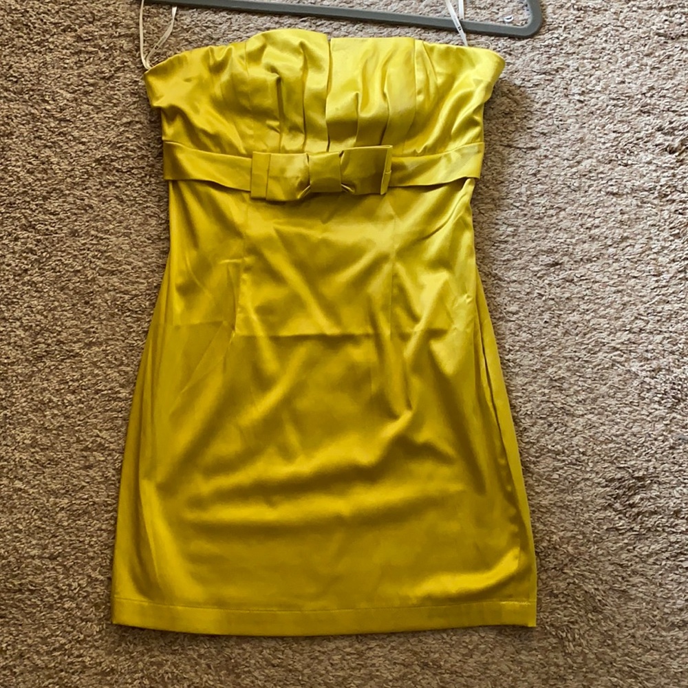 Gold party dress